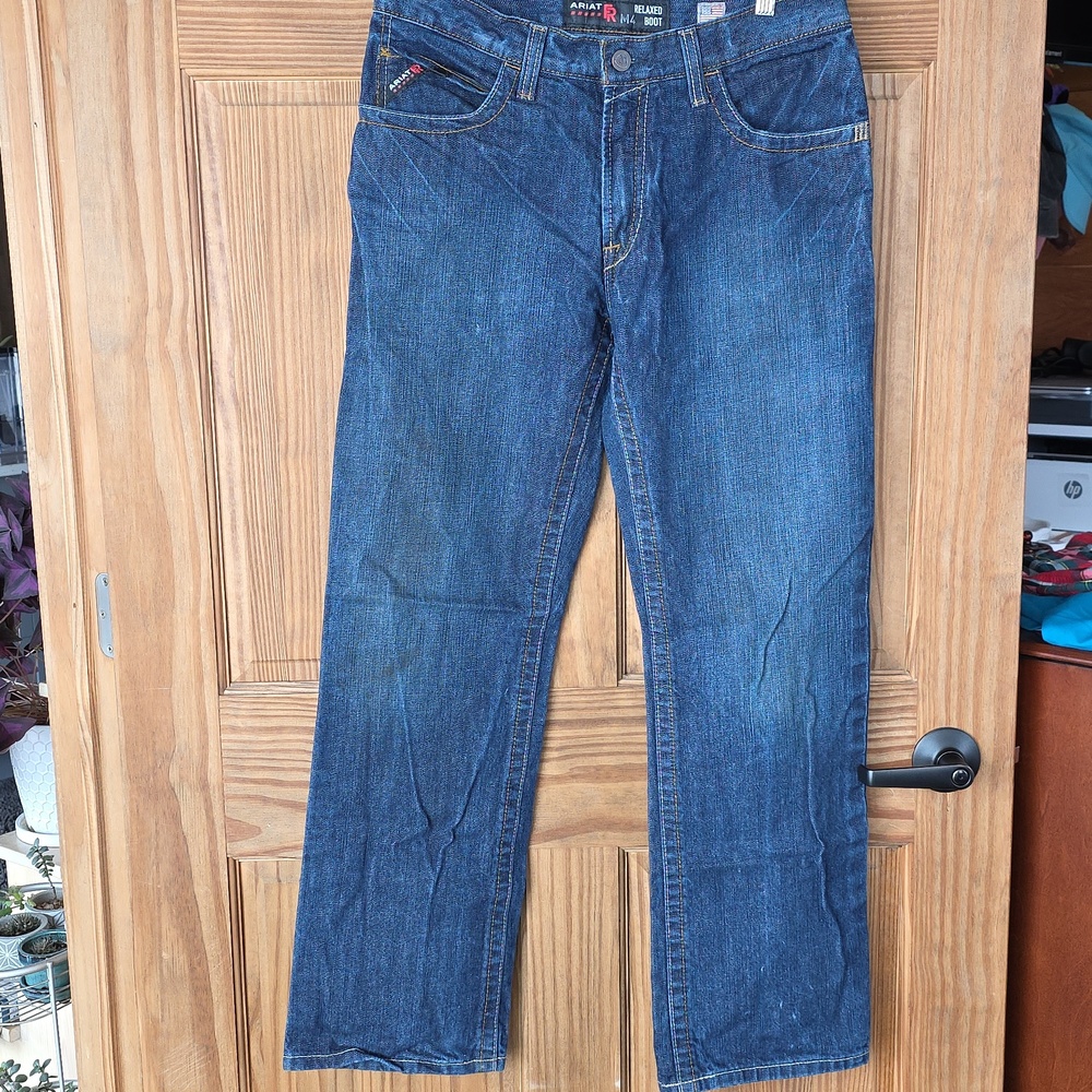 Ariat Men’s Relaxed Boot Dark Blue Denim Jeans